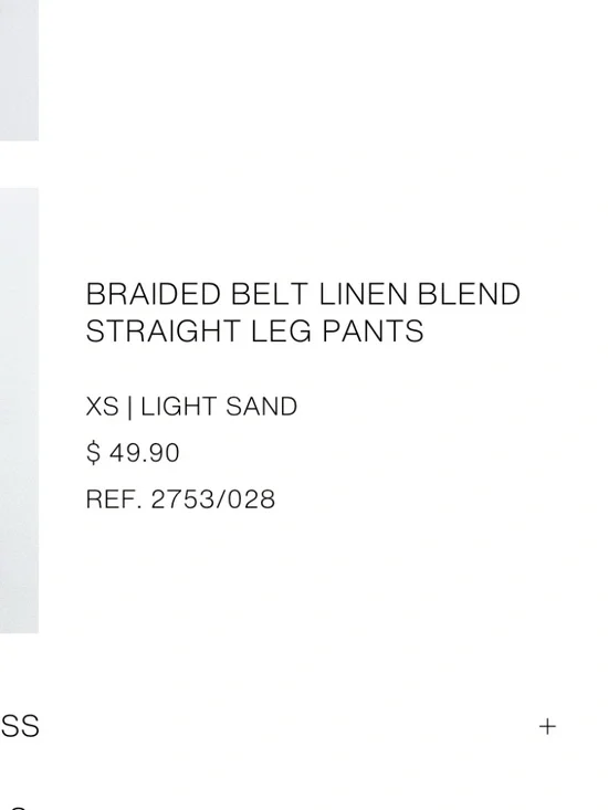 Zara linen pant - Picture 2 of 3